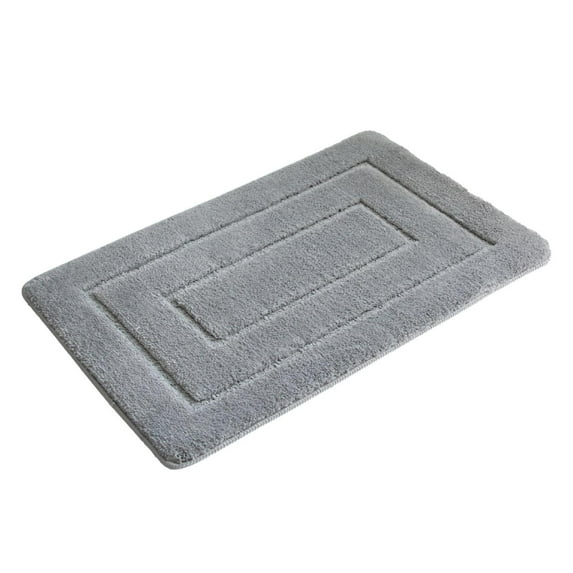 pdqouc 16''x24'' Indoor Door Mat Non Slip Absorbent Resist Dirt Entrance Mat Durable Low Profile Inside Floor Mats Washable Front Entry Doormats Grey