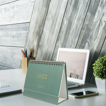 pdqouc 2021-2022 Desk Calendar, 16 Months From September 2021- December 2022 Desk Calendar, Standing Flip Calendar Wall Calendar for Planning Organizing Daily Schedule