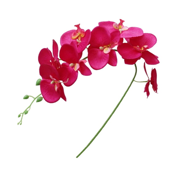 pdqouc 27.5" Artificial Butterfly Orchid Flowers, Real Double Branch Flowers for Wedding Home Hotel Yard Restaurant Patio Festive Furnishing Decoration