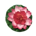 thumbnail image 1 of pdqouc 3.9 Inch Artificial Lotu s Flowers Pond Rose Flower Foam Plants Water Floating Lotu s 7 Colors Artificial Flowers Decoration for Home Pool Water Surface, 1 of 3