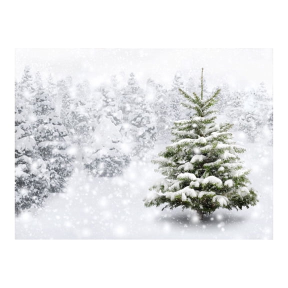 pdqouc 35"x 59" Christmas Fireplace Theme Photography Backdrop, Merry Christmas Eve Background for Family Photo Studio, Xmas Gift Display, Holiday Living Room Wall Decor