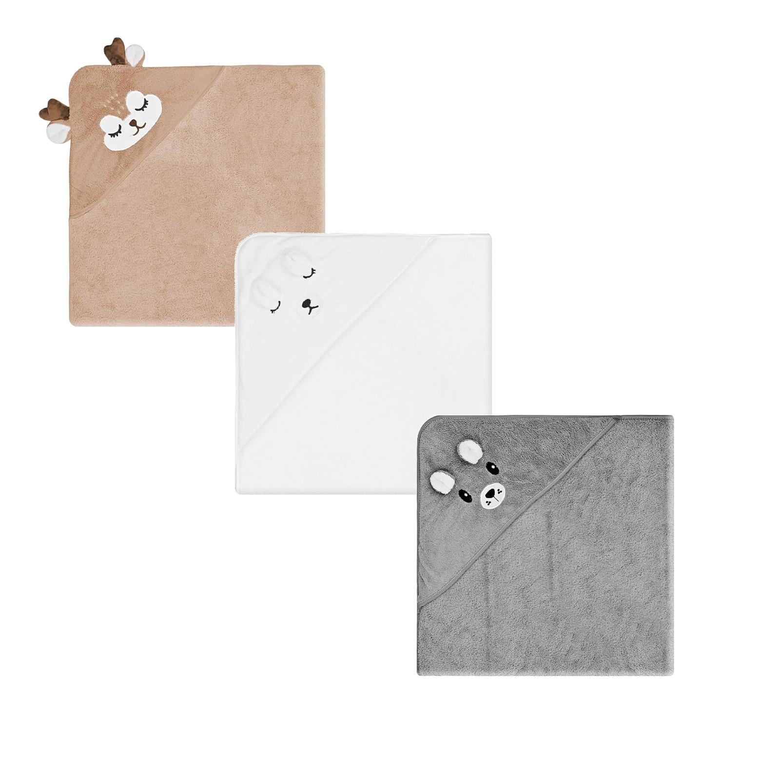 pdqouc 3Pcs Towel Baby Towel Towel Towel Baby Soft Baby Towel Square Towel Baby Ideal for Newborns, Toddlers– Baby Bathroom E ssentials 80 X 80 Cm/31.49 x 31.49 Inch