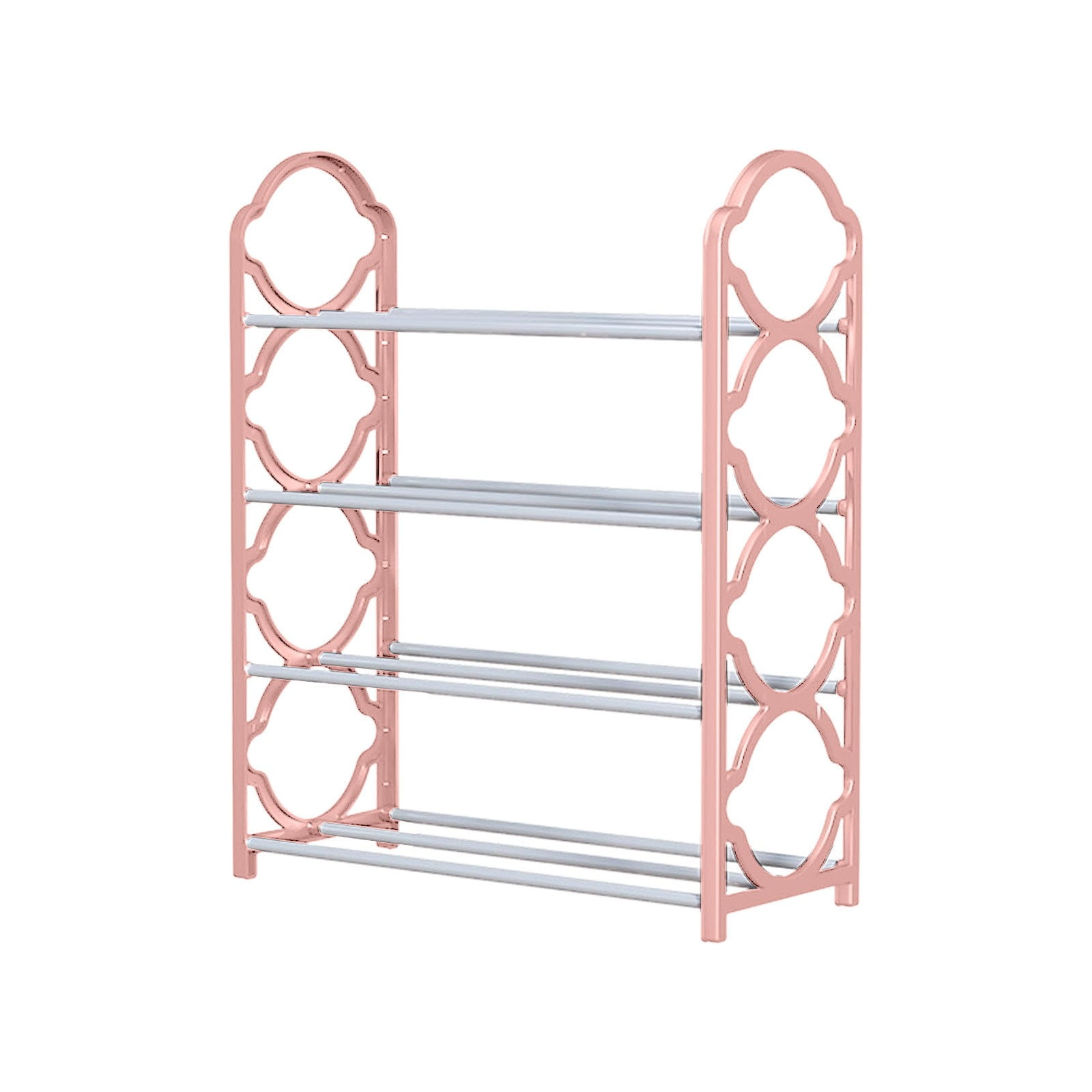 pdqouc 4 Tier Stainless Steel Shoe Rack Easy to Install and Space ...
