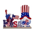 thumbnail image 1 of pdqouc 4th of July Table Ornament 1PCS American Flag Welcome Sign Patriotic Table Centerpiece Memorial Day Wooden Decorations Independence Day Decor Gifts, 1 of 9