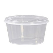 pdqouc 50PCS 4oz Small Plastic Containers with Lids Clear Food Bowl Disposable Food Storage Box for Takeout Outdoor Hiking Picnic Grill Food Container