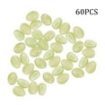 thumbnail image 1 of pdqouc 50pcs Garden Pebbles Glow Stones Rocks Luminous Pebbles for Walkways Outdoor Decor for Walkways Driveway Yard Grass Fish Tank Halloween Decoration, 1 of 2