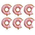 thumbnail image 1 of pdqouc 6 Pcs Big Donut Foil Balloons Large Mylar Balloon Giant For Birthday Party Decorations Practical Party Decor Supplies, 1 of 4