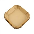 thumbnail image 1 of pdqouc 7.87*7.87 Inch Air Fryer Special Paper Plate Thickened High Temperature Round Square Baking Disposable Household Silicone Oil Paper Kitchen Supplies, 1 of 5