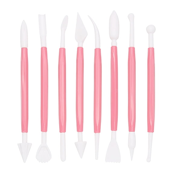pdqouc 8PCS Plastic Fondant Sculpture Pen K nife Tools Cake Decorating Hand Tools Pottery Sculpting Modeling Tools for Cake Flower Sculpture Pottery