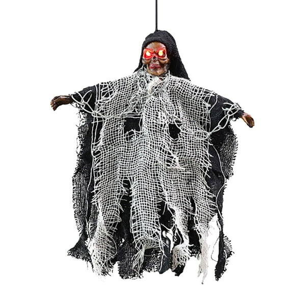 pdqouc 9 inch Halloween Hanging Outdoor Decorations Glowing with Chains for Halloween Home Party Indoor Outside Yard Decoration