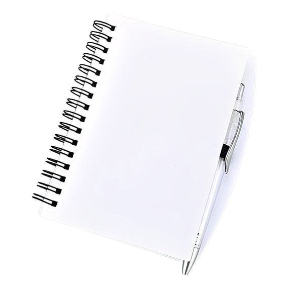 pdqouc A5/A6 PP Loose-Leaf Notebook with Matching Pen, Ruled Writing Journal for Planning andMemos, Versatile for Office Work and Student Study
