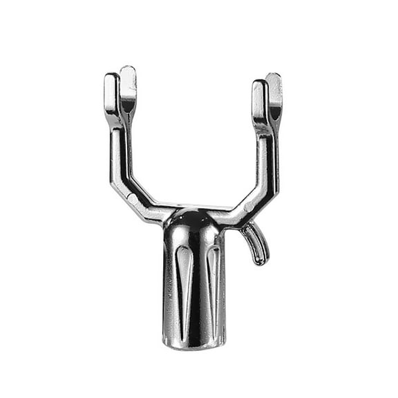 pdqouc Aluminum Alloy Clothes Fork Head Replacement for Clothes Rods Scratch Strong Bearing Capacity Easy to Use for Drying Racks and Garment Trees