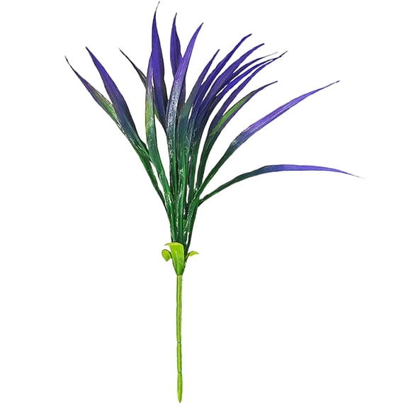 pdqouc Artificial Grass Plants 17.3in UV Resistant Faux Greenery Stems for Home Window Garden Office Patio Pathway Front Porch Outdoor Festival Holiday Decor
