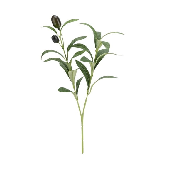 pdqouc Artificial Plants Olive Tree Branches, 11 Inch Faux Olive Tree 2 Forks Greenery Stems, Faux Leaves Plants for Centerpieces Decor Wedding Greenery Home Party Decor