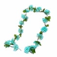 thumbnail image 1 of pdqouc Artificial Vine Flowers Plants Decor Beautiful Blue White Sakuraflower Vines Garlands 90.6in Length Hanging for Wedding Party Garden Wall Decoration Silk Flowers, 1 of 4