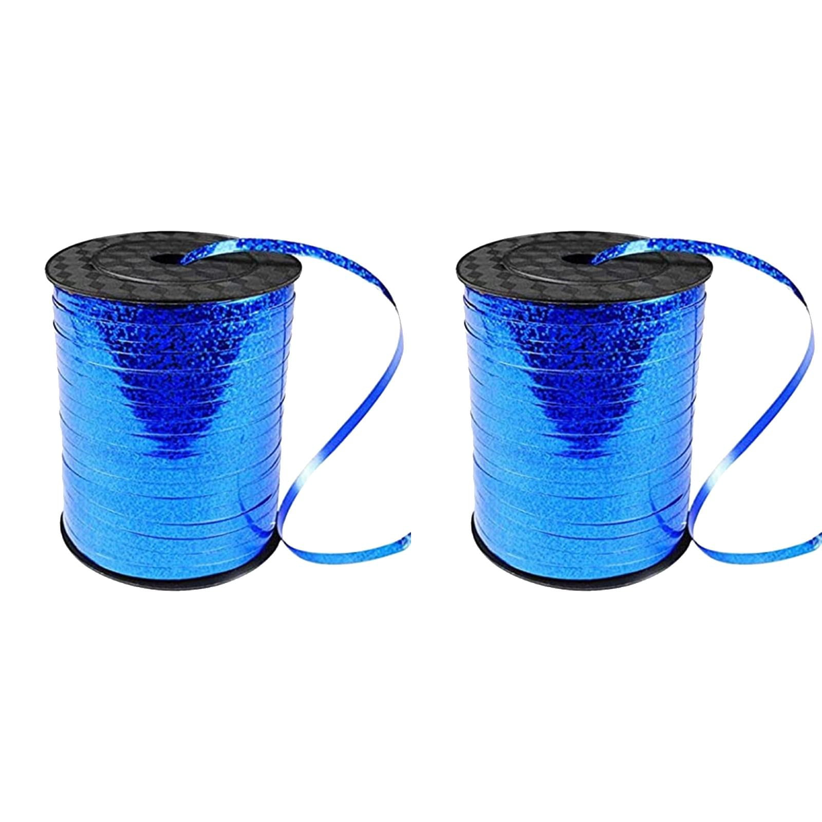 pdqouc Blue Curling Ribbon, 500 Yard Ribbon, Curling Ribbon for Gift Wrapping, Balloon Ribbon, Balloon String, Curly Ribbon, Thin Ribbon,Gift Ribbon for Birthday Party Decor