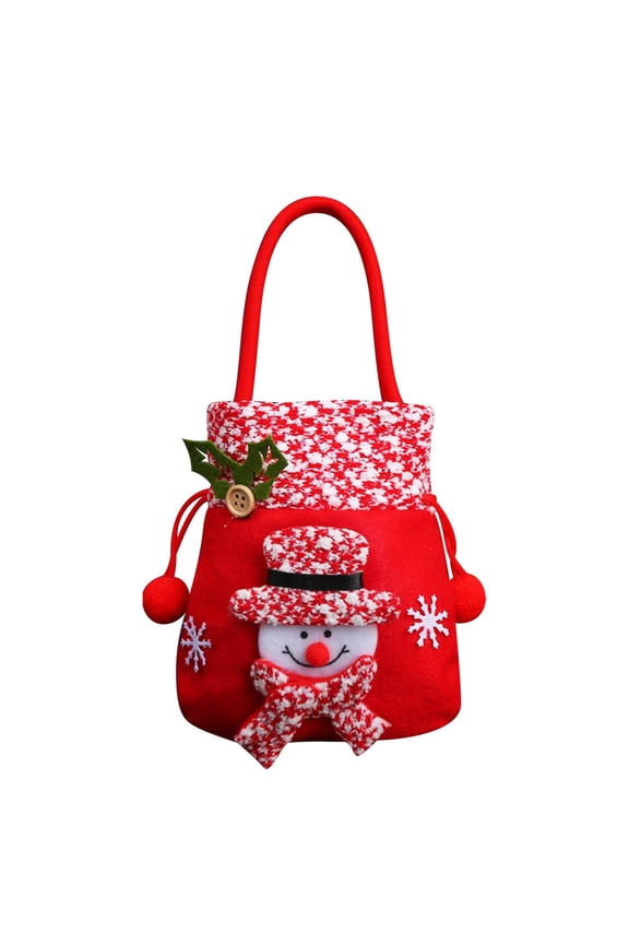 Christmas Book Bag for Kids Christmas Eve Gift Bag Xmas Santa Candy Bag Gift Bag Children's Tote Bag Baby Kids Cartoon Cute School Bags