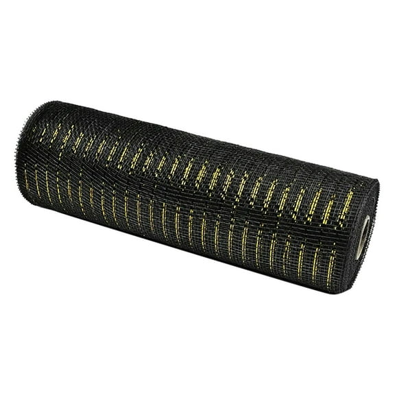 pdqouc Christmas Mesh Fabric Ribbon Roll Solid/ Metallic Mesh Roll for Fall Thanksgiving Wreath Making DIY Floral Craft Ribbon Wedding Party Gifts Decoration