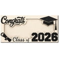thumbnail image 1 of pdqouc Class of 2026 Wooden Graduation MoneyHolder Box, Keepsake Card and CashGift Envelope for College or High School Grads, Party Decoration and Supply, 1 of 6