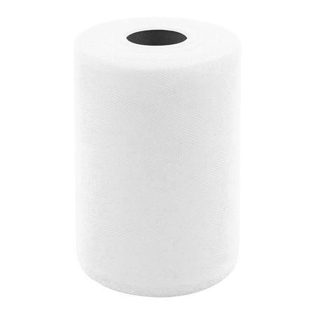 pdqouc Clearance Tulle Fabric Rolls 6 Inch by 25 Yards (300 feet) Fabric Spool Tulle Ribbon for DIY Tutu Bow Baby Shower Birthday Party Wedding Decorations Christmas Craft Supplies