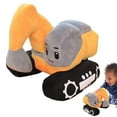 thumbnail image 1 of pdqouc Cute Excavator Plush Doll Small Cuddly Plush Toys Soft Cartoon Car Toys for Toddler Baby Kids Birthday Gifts Cute Creative Christmas Easter Halloween Holiday Party Gifts for Kids Adult, 1 of 9
