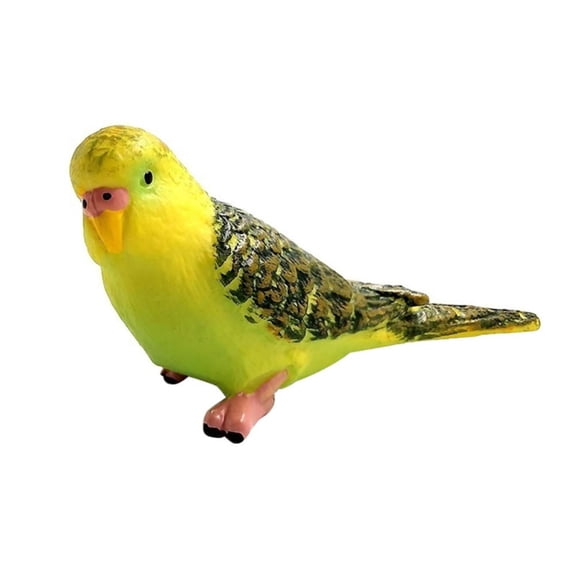 pdqouc Cute Parrot Mini Animal Model Miniature Ornament Garden Decor Ornament Accessory Outdoor Statues for Patio Yard Decoration Porch Lawn Ornaments