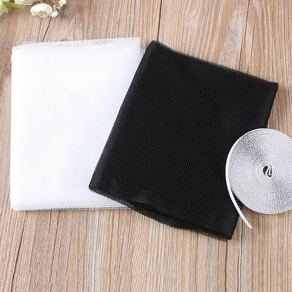 pdqouc Dt1750 DIY 𝐌𝐨𝐬𝐪𝐮𝐢𝐭𝐨Screen Invisible S-imple Window Screen With V-elcro For You