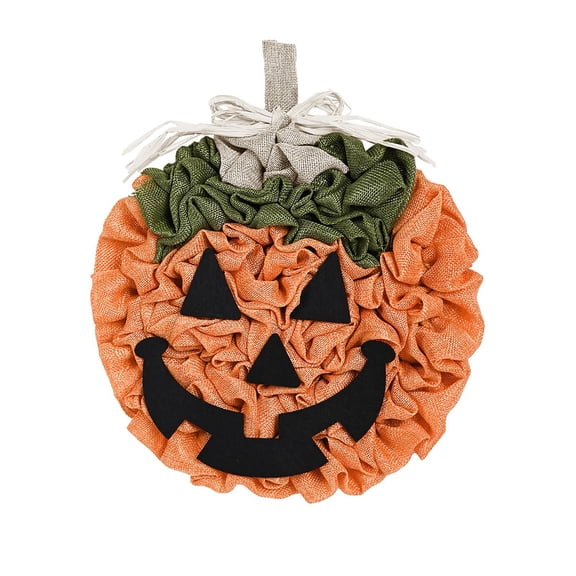 pdqouc Fall Wreath for Front Door Fall Decoration Cloth Hallowe-en Fall Pumpkin Wreath Autumns Fall Thanksgivings Hallowe-en Decor Indoor Outdoor Holiday Party Outdoor Decorations Fall Decor Wreath