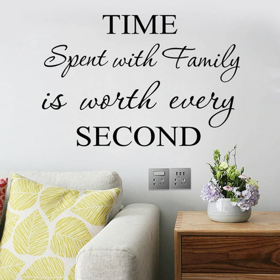 pdqouc Family Love English Slogan Letter Pattern Exquisite Sculpture Wall Sticker Artist Wall Stickers Decal for Home Living Room Bedroom Decoration