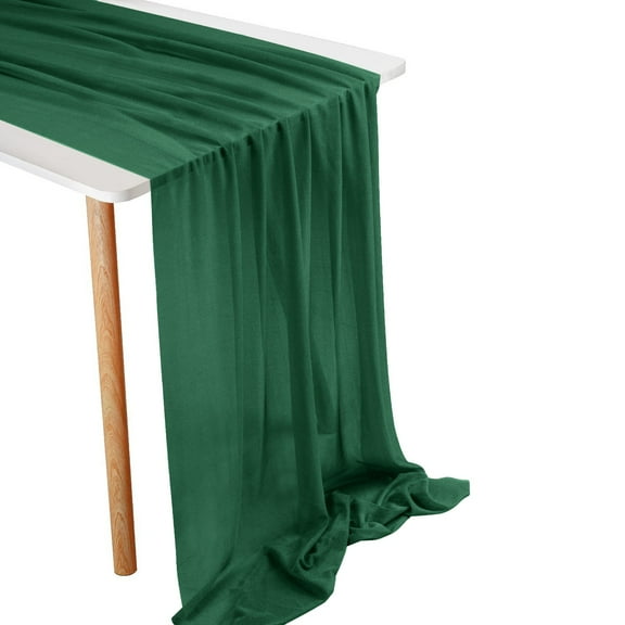 pdqouc Fashion 10ft Chiffon Table Runner 29x120 Inches Blue Yellow Multicolor Table Runner for Wedding Party Girl Bridal Shower Decorations Indoor&Outdoor Decor