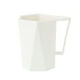 thumbnail image 1 of pdqouc Geometry Design Plastic Coffee Cups Reusable Plastic Cup Mug with Handle Lightweight Microwavable Dishwasher Safe Un*breakable Camping Coffee Mugs for Tea Milk Water Juice Tea, 1 of 8