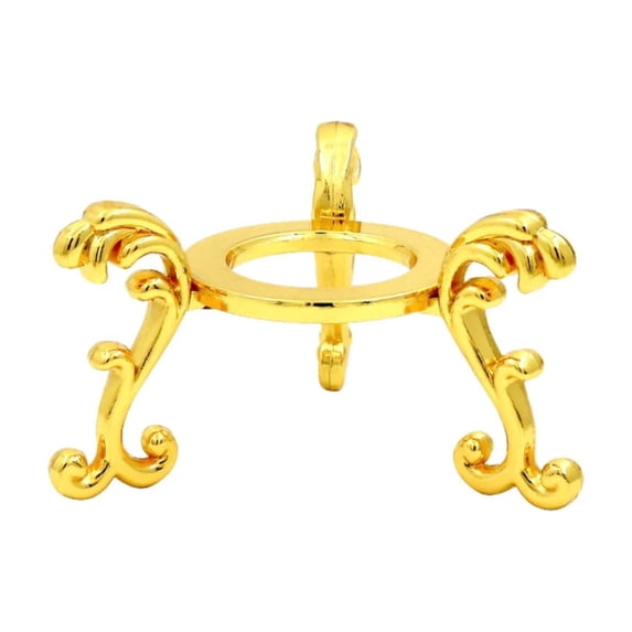 pdqouc Gold Crystal Ball Stand Set, Display Holder for Meditation Spheres and Natural Stones, Decorative Shelf Organizer, Unique Mother’s Day Home Gift