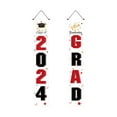 thumbnail image 1 of pdqouc Graduation Decorations 2024 GRAD Banner Blue Porch Door Sign Welcome Banner for Indoor Outdoor Wall Graduation Party Home School Decor Class Of 2024, 1 of 8