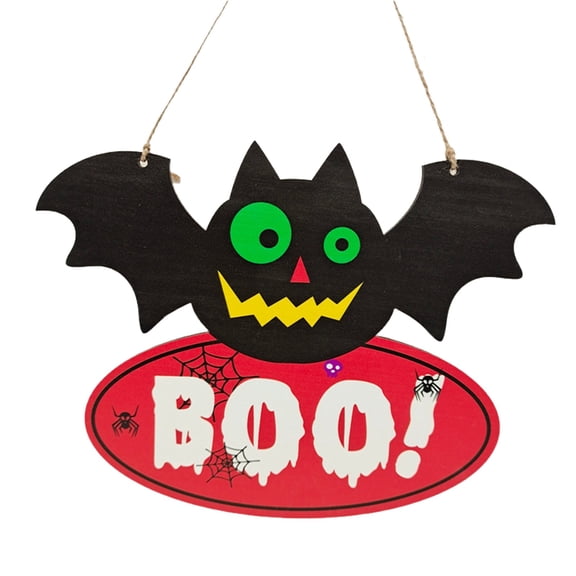pdqouc Hallow-een Party Supplies Halloween Atmosphere Halloween Wooden Decorations Halloween Pumpkin Skeleton Bat Party Scene Wooden Decoration 2024 Trendy Popular Holiday Decor Props