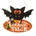 thumbnail image 1 of pdqouc Hallow-een Party Supplies Halloween Atmosphere Halloween Wooden Decorations Halloween Pumpkin Skeleton Bat Party Scene Wooden Decoration 2024 Trendy Popular Holiday Decor Props, 1 of 6