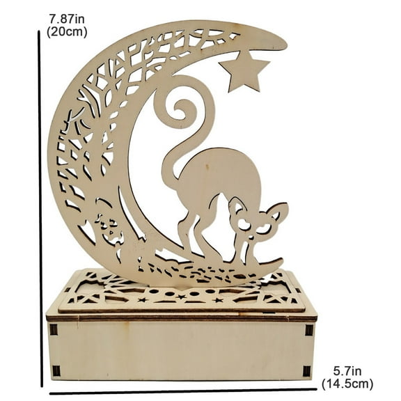 pdqouc Hallow-een Party Supplies Vintage Halloween Decor LED Hollow Wooden Light Pendants Home Ornaments Fashion Cool Holiday Atmosphere Decor Props