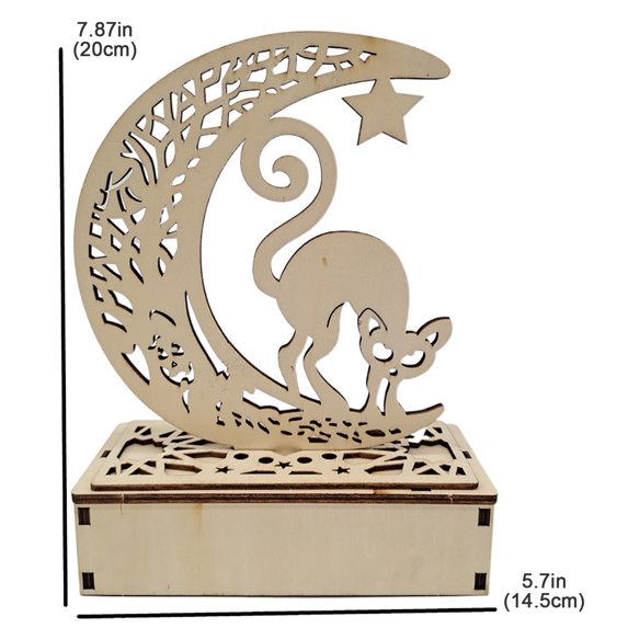 pdqouc Hallow-een Party Supplies Vintage Halloween Decor LED Hollow Wooden Light Pendants Home Ornaments Fashion Cool Holiday Atmosphere Decor Props