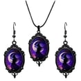 thumbnail image 1 of pdqouc Halloween Witch Jewelry Set for Women Witch Earrings Necklace Set Goth Bat Earring Necklaces Gothic Earring Halloween Jewelry Accessories, 1 of 4