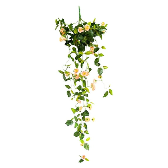 pdqouc Hanging Flowers Wedding Porch Door Window Artificial Hanging Flower Plants Decor Rose Wall Hanging Plant for Home Room Garden Party Indoor Outdoor Decoration