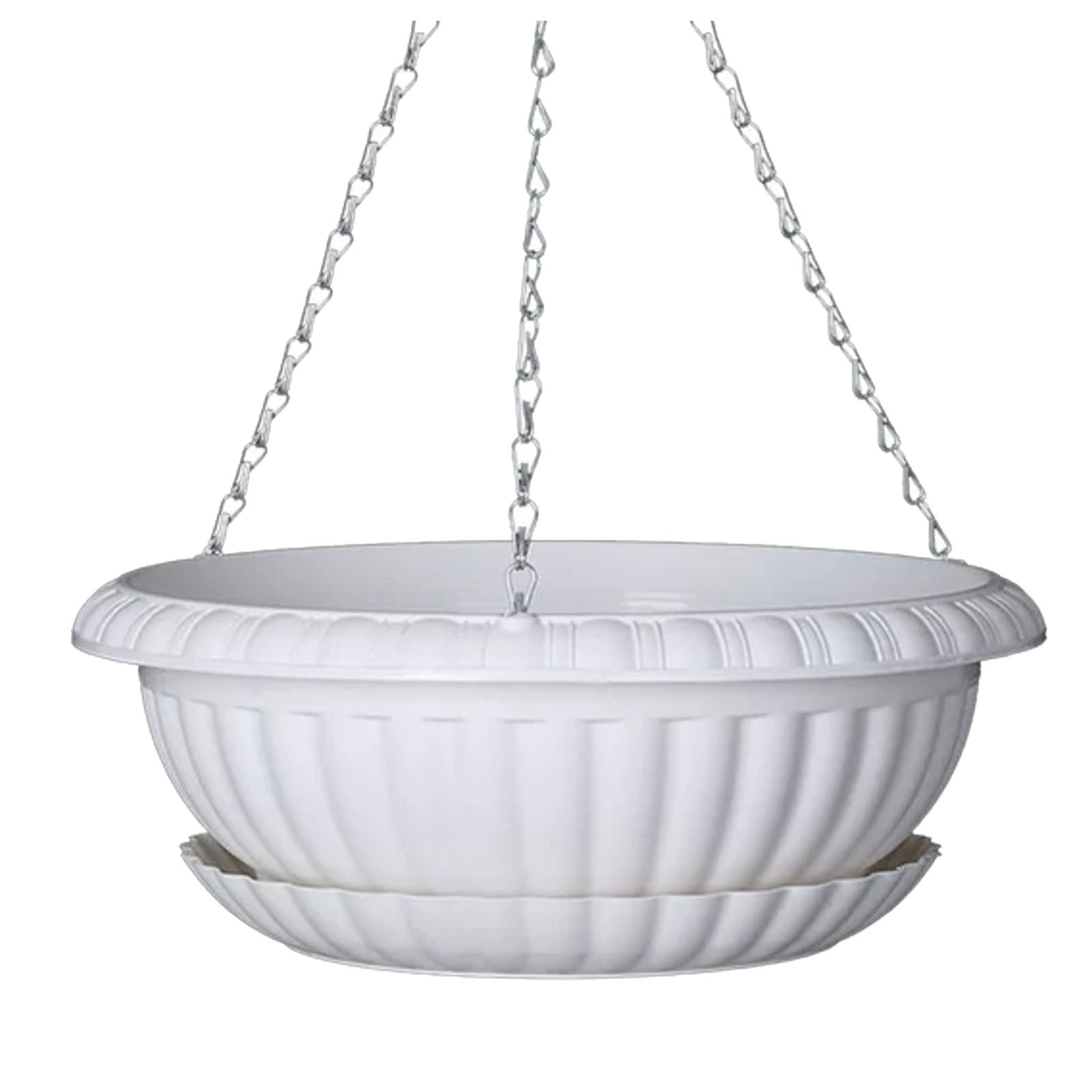 pdqouc Hanging Plant Pots, White Hanging Flower Pots, Hanging Plant Pots Baskets for Plants with