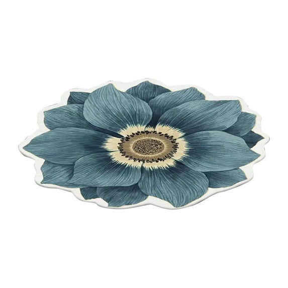 pdqouc Home Stylish Flower Rugs Heat Transfer 3D Shaped Flower Floor Mat 31x31 Inch Multicolor Sofa Bedroom Living Room Carpet Home Indoor Soft Decoration Carpet