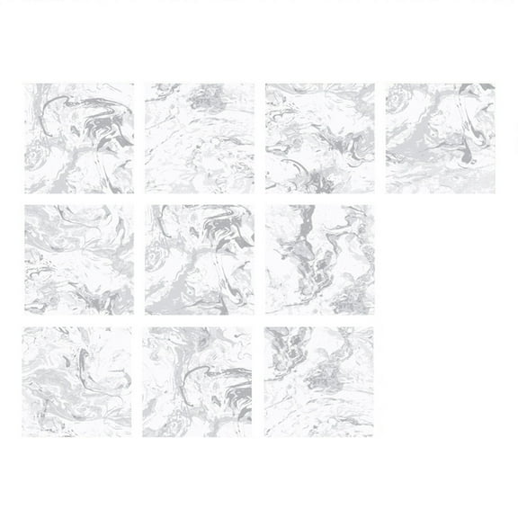 pdqouc Home Wall Stickers Set Water-proof Self Adhesive Wall Sticker 10pc Peel and Stick Ceramic Tile Paste 3D Lattice DIY Sticker Fashion Kitchen Bathroom Wall Decor