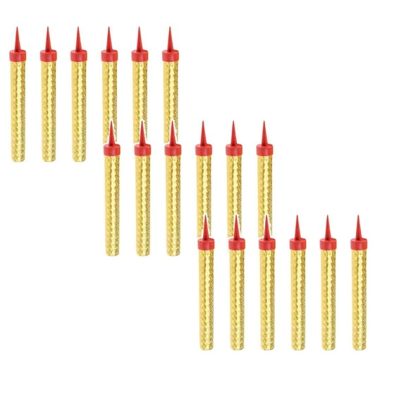 pdqouc King Of Sparklers Pack Of 6 Gold Wrapping Sparkling Candles for Bottle Service Birthday Wedding Sweet 16 Party Candle Gold Christmas Party Gifts Decorations