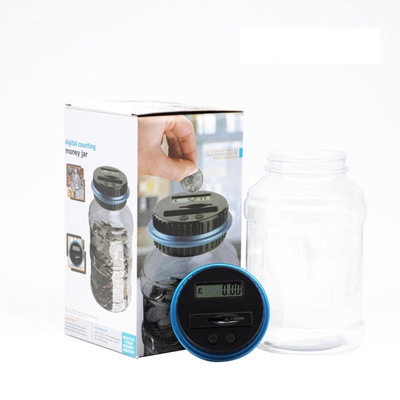 pdqouc Large Size Electronic Counting Change Bank Saving Bucket Smart Creative Bank Holiday Party Decor Gifts Toys