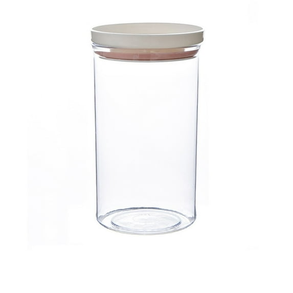 pdqouc Mois-ture Proof Plastic Transparent Jar With Lid Food Grade Grain Storage Box Clear Airtight Food Storage Organizer Bottle For Kitchen Home