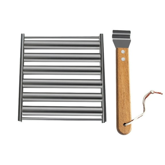 pdqouc Outgunned Grill Rolling Sausage Rack Stainless Steel Sausage Drum Hot Dog Grill Home Kitchen Supplies