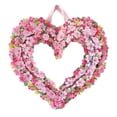 thumbnail image 1 of pdqouc Paper Up Cherry Heart Wreath 15 Inch Floral Paper Wreath Reuseable Flower Party Decoration & Indoor Wreath & Home Decor 3D Popup Wreath Card, 1 of 9