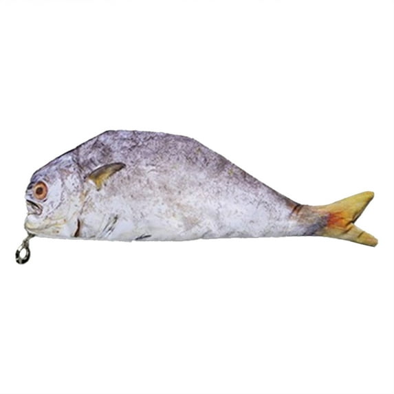 pdqouc Pen Bag Realistic Fish Shape Make Up Pouch Pen Pencil Case With Zipper Pencil Pouch Bag Stationery Pen Case Box With Zipper Closure