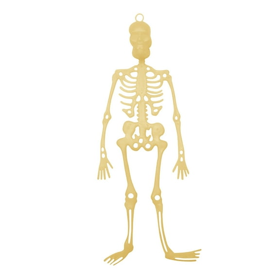 pdqouc Plastic Skeleton Halloween Decoration Luminous Skeleton Human Skeleton Pendant Funny Cool Party Props Fashion Holiday Gifts Reusable