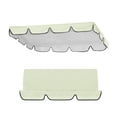 thumbnail image 1 of pdqouc Porch Swing Canopy Replacement Cover Set, Sun Shade Awning with Seat Cover for Outdoor Garden Patio, Top 249x185x18cm + Seat 150x150x10cm, Water Resistant, 1 of 7